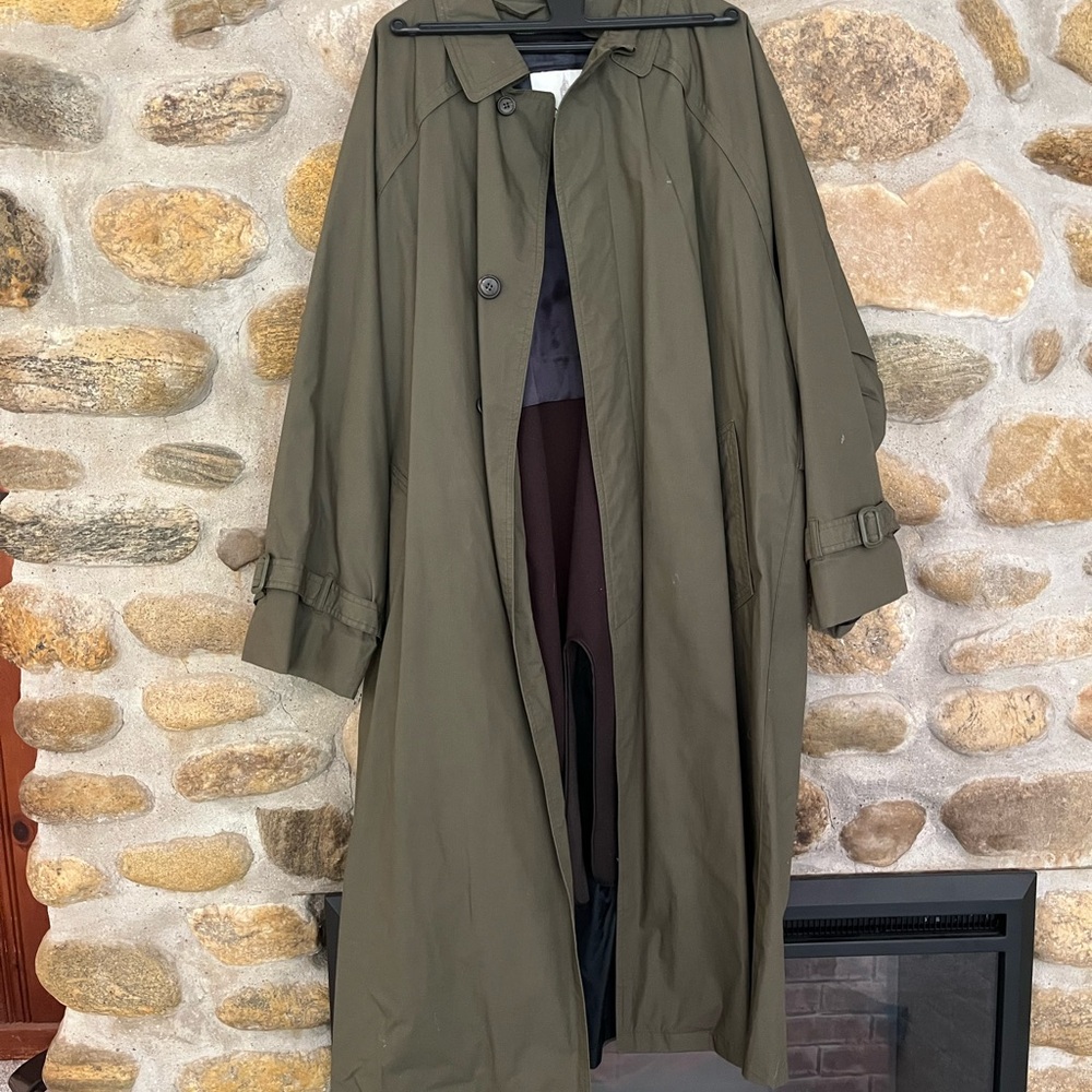 London Fog Black Trench Coat